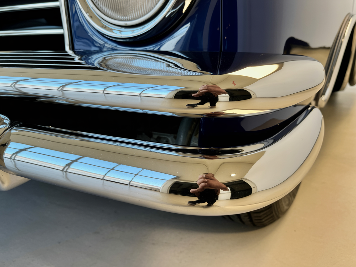 After treatment - chrome bumper