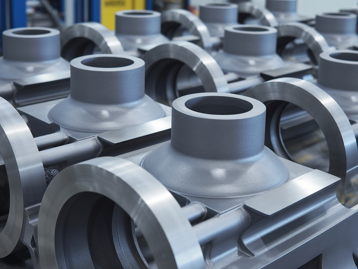 Sandblasted metal surface